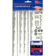 Hull Markings 1/48 Black Imperial